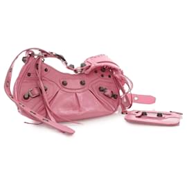 Balenciaga-Pink Balenciaga Motocross Le Cagole XS Crossbody Bag-Pink