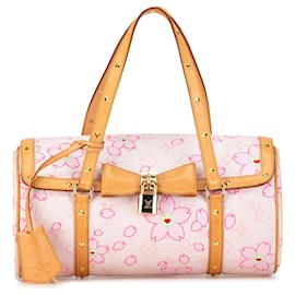 Louis Vuitton-Pink Louis Vuitton x Takashi Murakami Cherry Blossom Papillon 30 Handbag-Pink