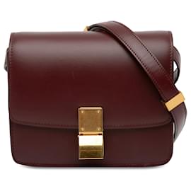 Céline-Sac à bandoulière Celine Small Classic Box rouge-Rouge