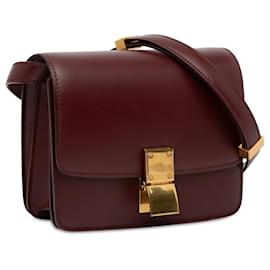 Céline-Sac à bandoulière Celine Small Classic Box rouge-Rouge