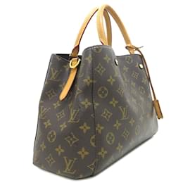 Louis Vuitton-Brown Louis Vuitton Monogram Montaigne MM Satchel-Brown