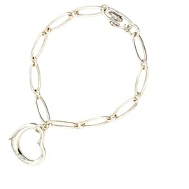 Tiffany & Co-Silver Tiffany Elsa Peretti Sterling Silver Open Heart Bracelet-Silvery