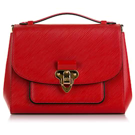 Louis Vuitton-Red Louis Vuitton Epi Boccador Satchel-Red