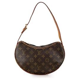 Louis Vuitton-Brown Louis Vuitton Monogram Croissant PM Shoulder Bag-Brown