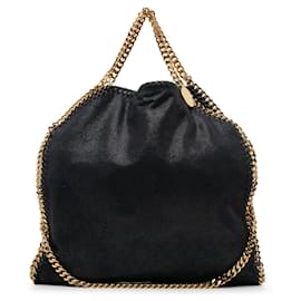 Stella Mc Cartney-Black Stella McCartney Falabella Fold-Over Satchel-Black