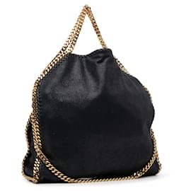 Stella Mc Cartney-Black Stella McCartney Falabella Fold-Over Satchel-Black