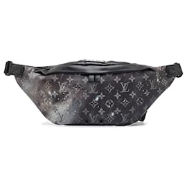 Louis Vuitton-Black Louis Vuitton Monogram Galaxy Discovery Bumbag Belt Bag-Black