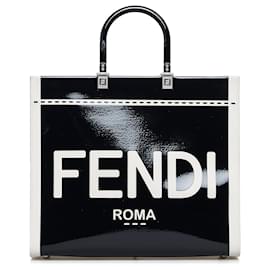 Fendi-Sac à main Fendi Medium Sunshine Shopper Tote noir-Noir