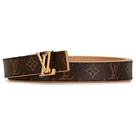 Louis Vuitton-Ceinture réversible Louis Vuitton Monogram Initiales marron-Marron