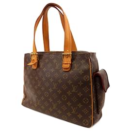Louis Vuitton-Brown Louis Vuitton Monogram Multipli-Cite Tote Bag-Brown