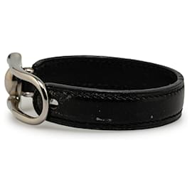 Hermès-Black Hermès Leather Bracelet-Black