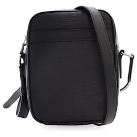 Louis Vuitton-Black Louis Vuitton Epi Danube Slim PM Crossbody Bag-Black