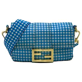 Fendi-Mini sac à bandoulière convertible en nylon bleu Fendi Joshua Vides-Bleu