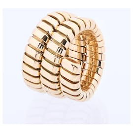 Bulgari-BULGARI Tubogas Ring 750(YG) 17.9g-Golden