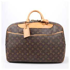 Louis Vuitton-Louis Vuitton Monogram Canvas Alize 2 Poches Travel Bag M41392-Brown