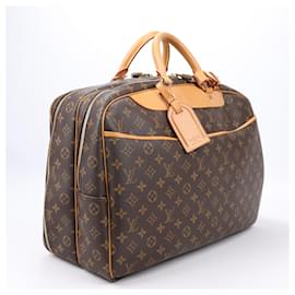 Louis Vuitton-Louis Vuitton Monogram Canvas Alize 2 Poches Travel Bag M41392-Brown