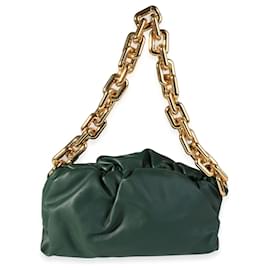 Bottega Veneta-Bottega Veneta Raintree Calfskin Chain Pouch-Green