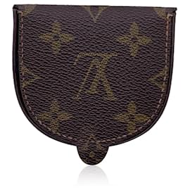 Louis Vuitton-Porte-monnaie en toile monogramme vintage Portonet Cuvette-Marron