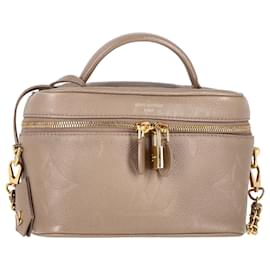 Louis Vuitton-Louis Vuitton vanity PM Bag in Beige Leather-Beige