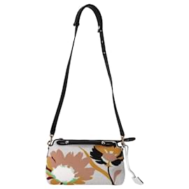 Fendi-Fendi Floral Embroidered Large By The Way Bag in Multicolor Canvas-Other