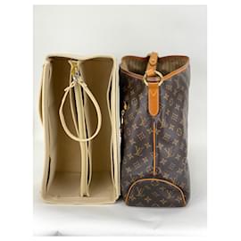 Louis Vuitton-Louis Vuitton Delightful GM Tote Monogram Canvas Shoulder Bag-Brown