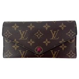 Louis Vuitton-Clutch Geldbörse Josephine Fuchsia LOUIS VUITTON-Braun