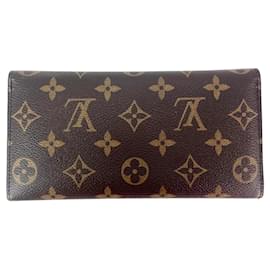 Louis Vuitton-LOUIS VUITTON Josephine Fuchsia Wallet Clutch-Brown