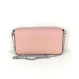 Louis Vuitton-Louis Vuitton FELICIE POCHETTE Epi Pink Leather Crossbody-Pink
