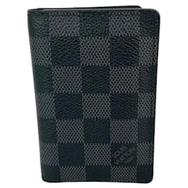 Louis Vuitton-Louis Vuitton Men's Damier Graphite Card Holder wallet-Black