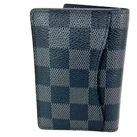 Louis Vuitton-Louis Vuitton Men's Damier Graphite Card Holder wallet-Black