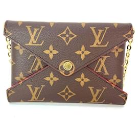 Louis Vuitton-LOUIS VUITTON Kirigami Pochette Red Medium Crossbody Bag-Brown