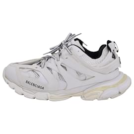 Balenciaga-Balenciaga Track Sneakers in White Polyurethane -White