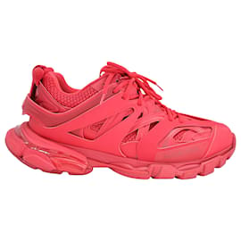 Balenciaga-Balenciaga Track Sneakers in Red Polyurethane-Red