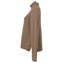 Autre Marque-'S Max Mara Chestnut Oceania Sweater in Beige Wool-Other