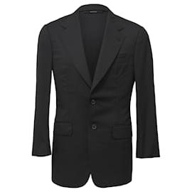 Gucci-Gucci Single-Breasted Blazer in Black Wool-Black