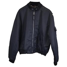 Burberry-Burberry Padded Shell Bomber Jacket in Navy Polyamide-Blue,Navy blue