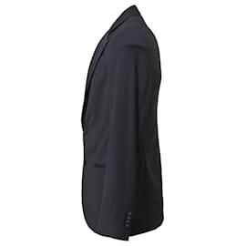 Giorgio Armani-Giorgio Armani Soho Blazer in Navy Blue Wool-Blue,Navy blue