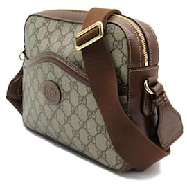 Gucci-Gucci GG  Supreme Messenger Bag  Canvas Crossbody Bag 675891 in Excellent condition-Brown
