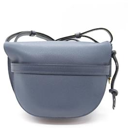 Loewe-Loewe Leather Gate Bag  Leather Crossbody Bag in Excellent condition-Blue