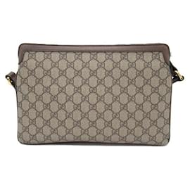 Gucci-Gucci Ophidia Shoulder Bag Canvas Shoulder Bag 523534 in Excellent condition-Beige