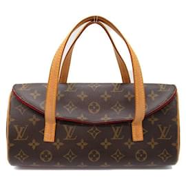 Louis Vuitton-Louis Vuitton Sonatine Monogram Handtasche aus Canvas M51902 in sehr gutem Zustand-Braun