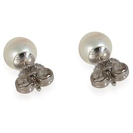 Tiffany & Co-Tiffany & Co. Tiffany Signature® Pearls Earrings in 18k White Gold-Silvery,Metallic