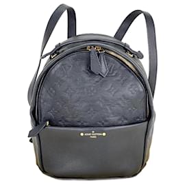 Louis Vuitton-Louis Vuitton Sorbonne Monogram Empreinte Backpack Travel School-Black