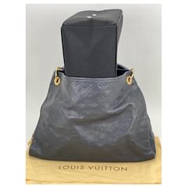 Louis Vuitton-LOUIS VUITTON Artsy MM Monogram Empreinte Infini Blue Tote Hand Bag-Blue