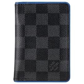 Louis Vuitton-Louis Vuitton Pocket Organizer in Charcoal Coated Canvas-Dark grey