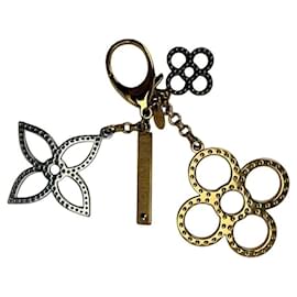 Louis Vuitton-LOUIS VUITTON Tapage Bag Charm Key Holder-Golden,Metallic