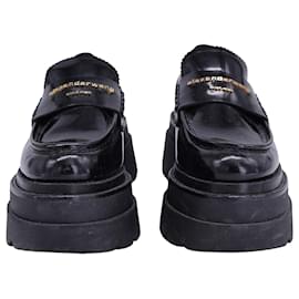 T By Alexander Wang-Alexander Wang Carter Slip On Platform Loafer in Black Patent Leather-Black