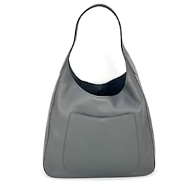 Prada-Prada Vitello Daino grey Hobo Bag-Grey