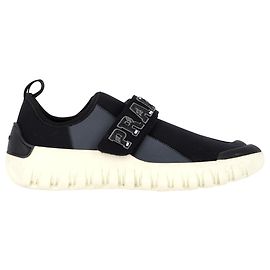 Sneakers Frog di Prada in neoprene nero Nero