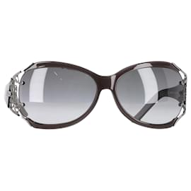 Saint Laurent-Saint Laurent Gradient 6142/S Oversized Sunglasses in Grey Acetate-Grey